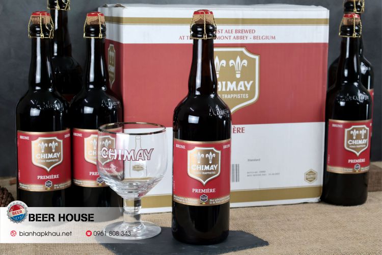 Chai bia Chimay đỏ 750ml nhập khẩu Bỉ