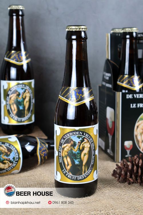 Chai bia Hoegaarden adam eva 330ml