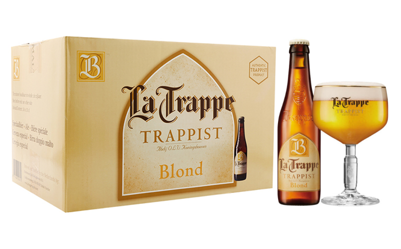 thùng 24 chai bia la trappe blond