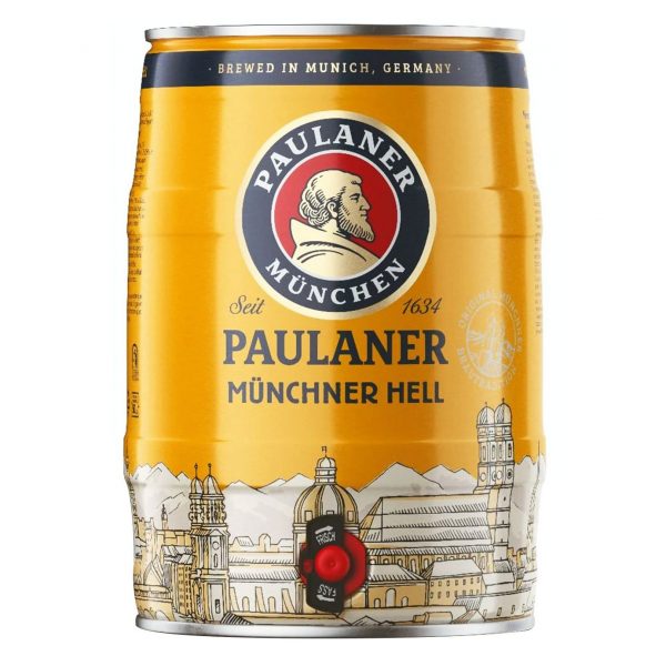 bia paulaner munchner hell bom 5 lít