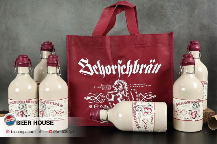 Bia Schorschweizen 13% thùng túi