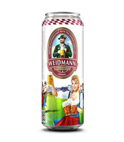 Bia Weidmann Hefeweizen Dunkel 5.3% – Lon 500ml – Thùng 24 Lon