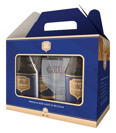 xách bia chiay xanh quà tặng 4 chai 1 ly