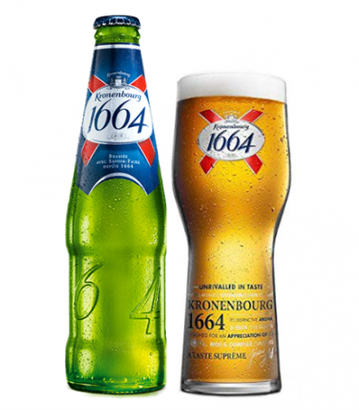 bia 1664 chai xanh lá nhập khẩu