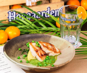 bia hoegaarden nhập khẩu uống với gì