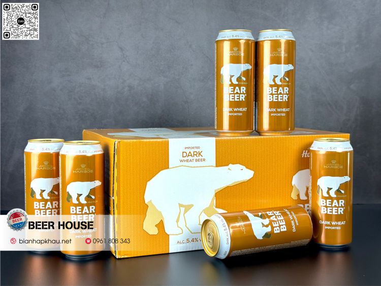 Bia gấu dark wheat nhập Đức chính hãng