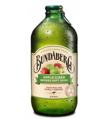 Bundaberg Apple Cider Vị Táo – Chai 375ml – Thùng 24 Chai