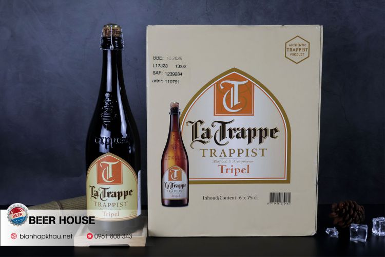thùng bia la trappe tripel 750ml