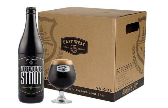Bia East West Independence Stout thùng 12 chai