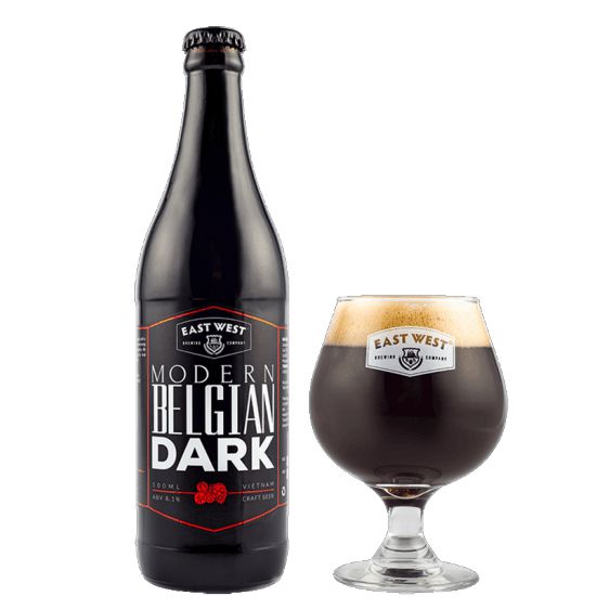 Bia East West Modern Belgian Dark chai 500ml