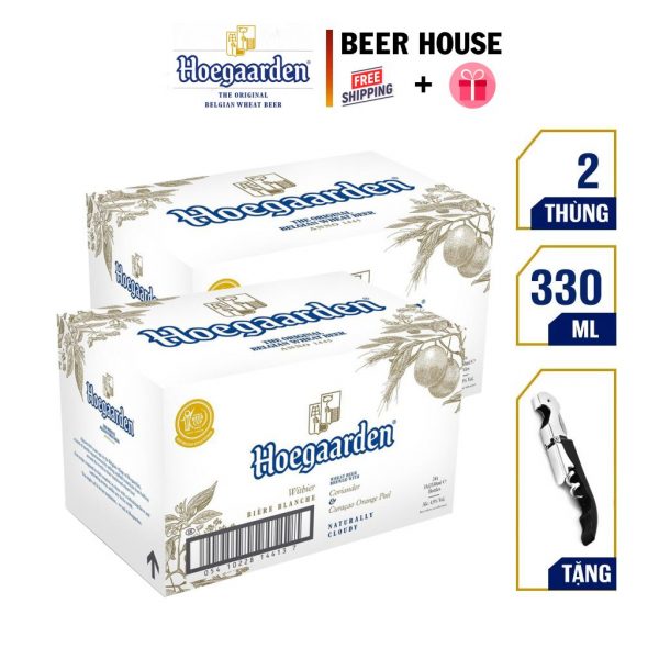 combom 2 thùng hoegaarden chai 330ml