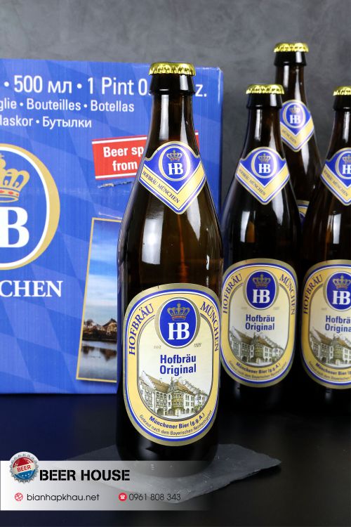 Chai Bia HB Hofbrau Munchen Hofbrau Original 500ml