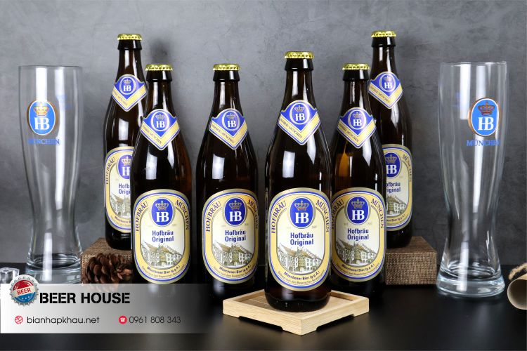 Những chai Bia HB Hofbrau Munchen Hofbrau Original 500ml