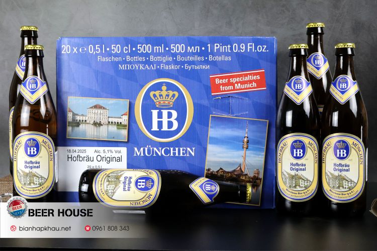 Thùng Bia HB Hofbrau Munchen Hofbrau Original 500ml
