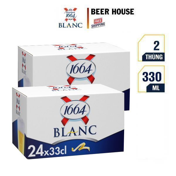 Combo 2 Thùng Bia 1664 Blanc Nhập Khẩu | Beer House