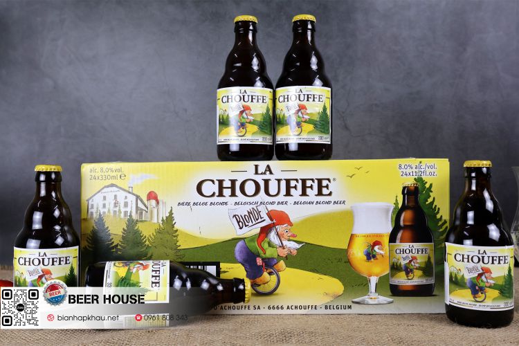 Thùng 24 chai bia La Chouffe 330ml