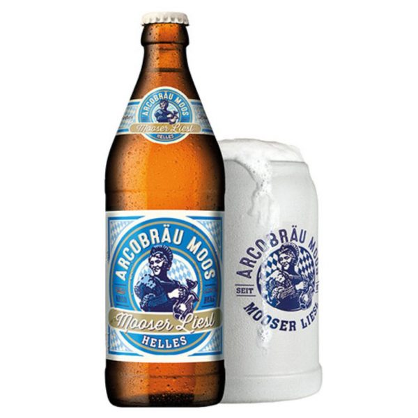 Bia Arcobrau Mooser Liesl Helles 5.3% - Chai 500ml - Thùng 20 Chai