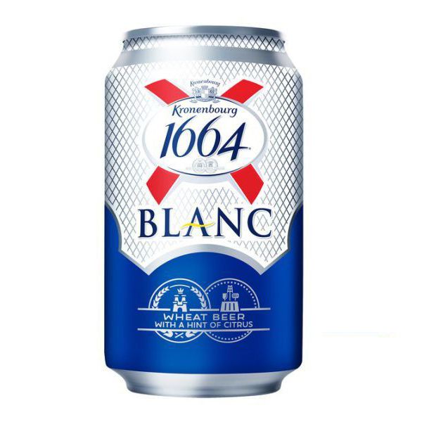 Thùng 24 Lon Bia Kronenbourg 1664 Blanc 5% - Thùng 24 Lon