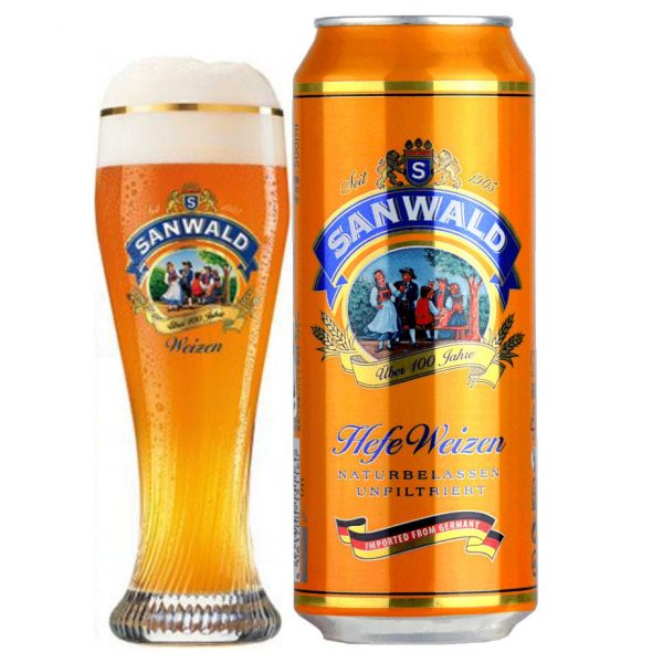 bia sanwald hefe lon 500ml