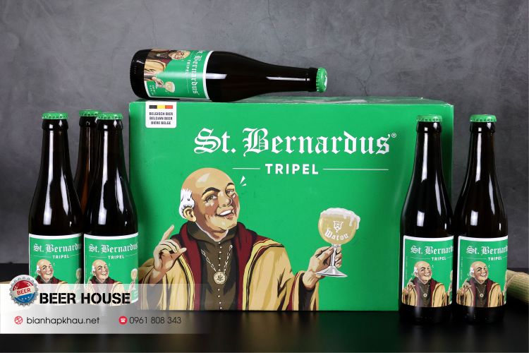 Bia St Bernardus Tripel 8% – Chai 330ml