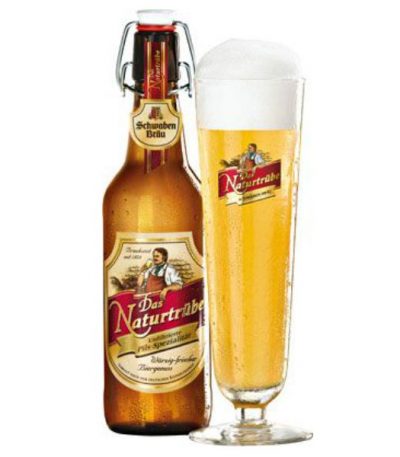 Bia Schwaben Bräu Das Naturtrübe 5% - Chai 500ml - Thùng 20 Chai