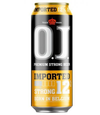 Bia OJ Strong 12% lon 500ml