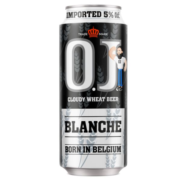 bia OJ Blanche lon 500ml
