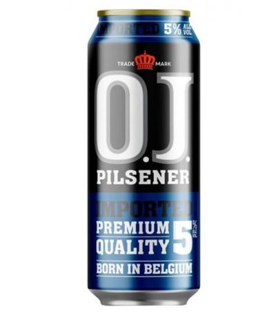 bia OJ pilsener lon 500ml