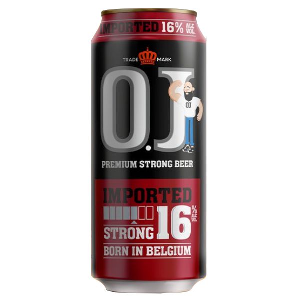 bia oj strong 16% lon 500ml