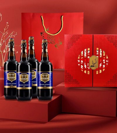 Hộp quà 4 chai chimay xanh 750ml