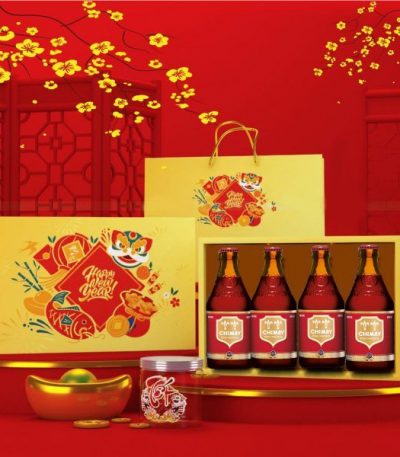 hộp quà 4 chai bia chimay đỏ 330ml