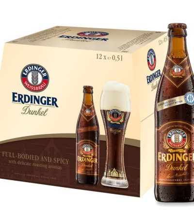 bia erdinger dunkel thùng 12 chai 500ml
