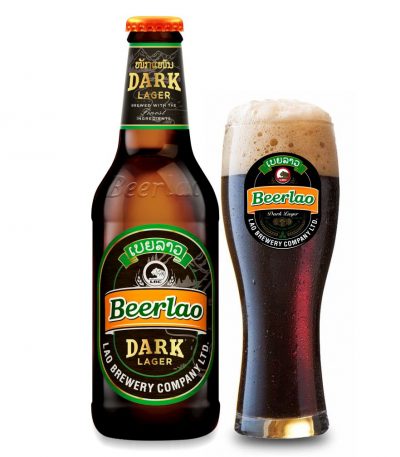 bia lào dark lager chai 330ml