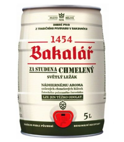 Bia Bakalar Dry Hopped Lager bom 5 lít