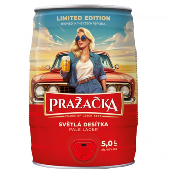 Bia Prazacka Pale Lager 4% - Bom 5 Lít