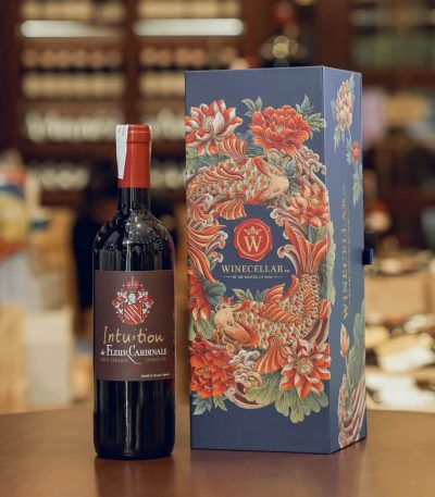 chai rượu vang đỏ Intuition de Fleur Cardinale 2019