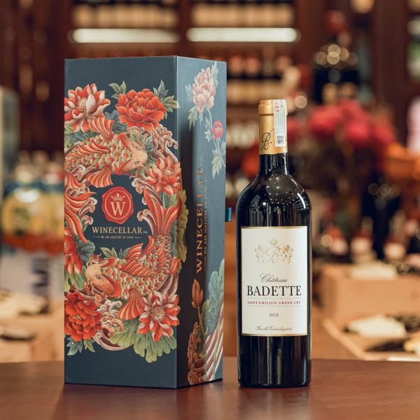 hai rượu vang đỏ Château Badette 2020