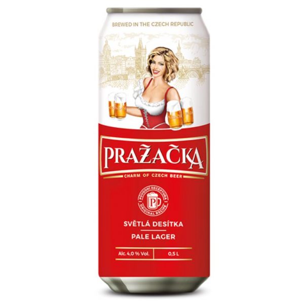 bia prazacka lager lon 500ml
