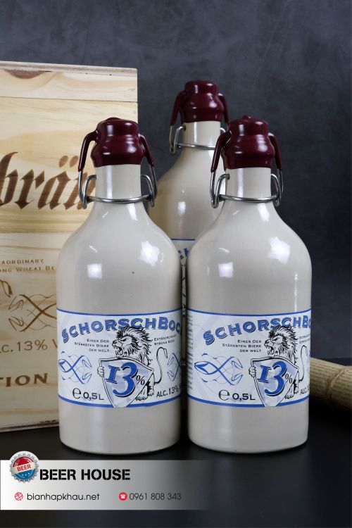 Bia Schorsch Bock 13% chai sứ