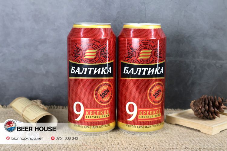 lon bia baltika số 9 900ml