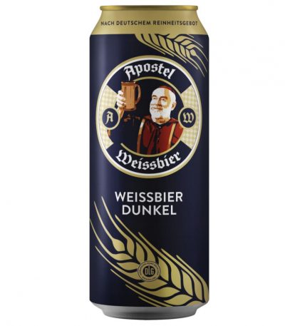 bia apostel dunkel lon 500ml