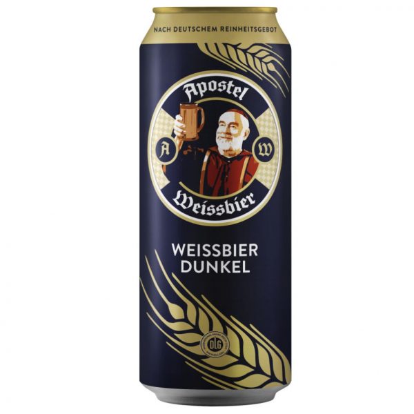 bia apostel dunkel lon 500ml