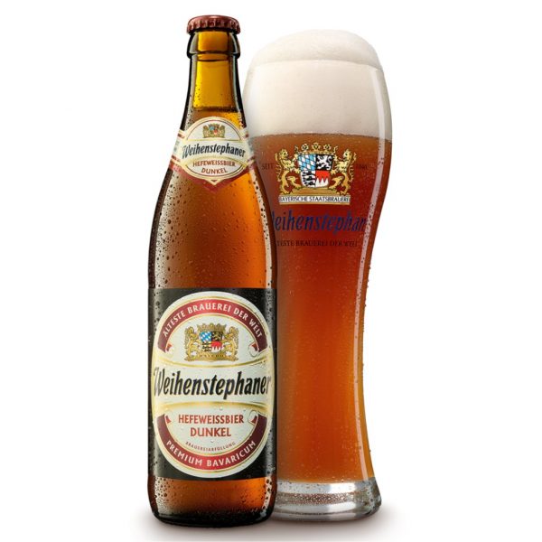 Bia Đức Weihenstephaner Hefeweissbier Dunkel 5.3% – Chai 500ml – Thùng 20 Chai